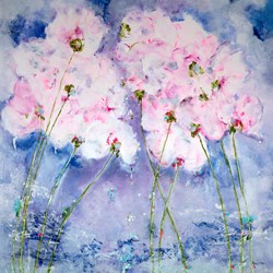 Wild and Free V by Emilija Pasagic - Original Painting on Box Canvas sized 48x48 inches. Available from Whitewall Galleries